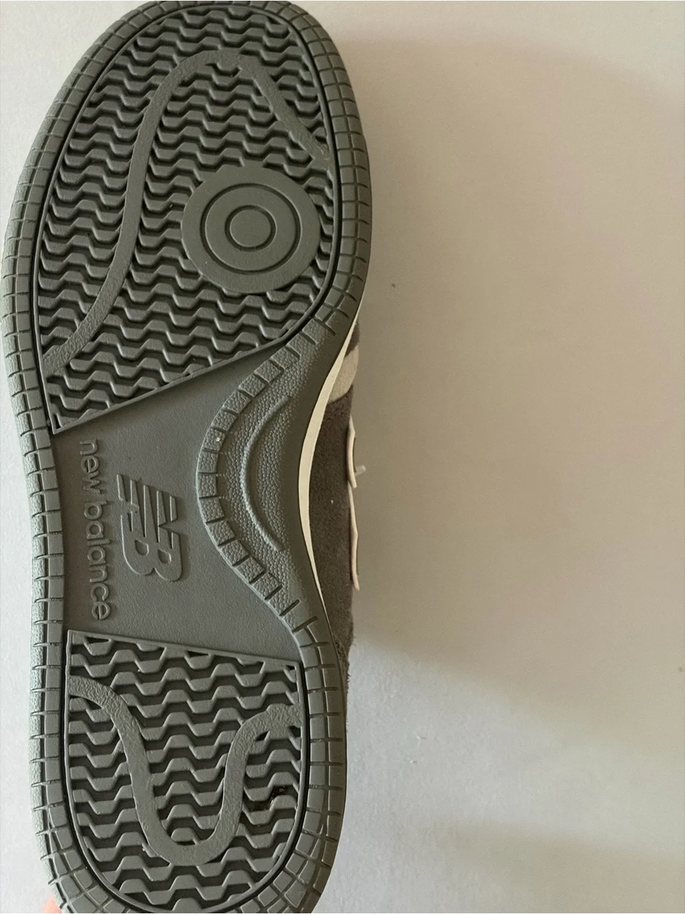 New Balance Men's Grey Suede Low-Top Sneakers